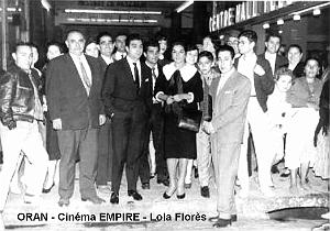 Oran - Rue Alsace- Lorraine- Empire Cinema - Lola Flores